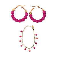 Arracadas Lupita + Pulsera Claudia